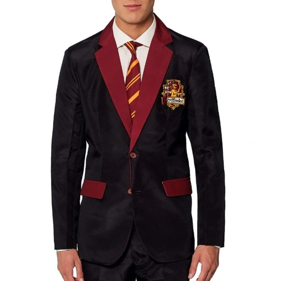 Wizarding World of Harry Potter Gryffindor Men’s Blazer Black Sz XL - Picture 1 of 6